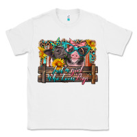 White just a girl who loves pigs Classic Tee - Artiststas