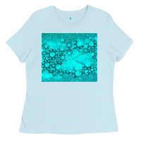 Baby Blue turquoise gemstone Ladies Tee - RanaPortraitStore