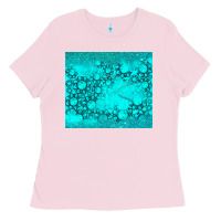 Bubblegum Pink turquoise gemstone Ladies Tee - RanaPortraitStore