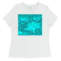 White turquoise gemstone Ladies Tee - RanaPortraitStore