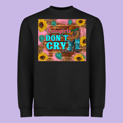 Cowgirls Don't Crty Boots Hat Sunflowers Tumbler Heavyweight Sweatshirt Designed By Artiststas