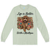 Matcha life is better with a maltipoo Long Sleeve Tee - BarkalooDesign