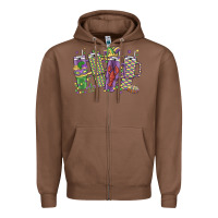 Chestnut mardi gras coffee Zipper Hoodie - MaliasSmallBusiness