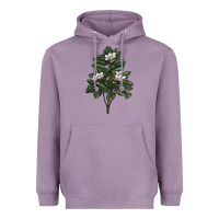 Lavender Magnolia Flower Illustrations Heavyweight Hoodie - LillyAllenDesigns