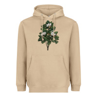 Mushroom Magnolia Flower Illustrations Heavyweight Hoodie - LillyAllenDesigns