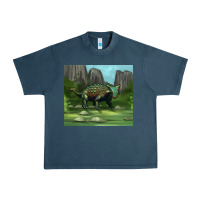 Midnight Navy ankylosaurus tumbler Urban Heavy Tee - Artiststas
