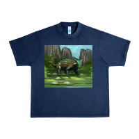 Navy ankylosaurus tumbler Urban Heavy Tee - Artiststas