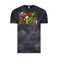 Cloud Black lpn christmas nurse with Vintage Tee - AdoDesignShop