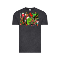 Vintage Black lpn christmas nurse with Vintage Tee - AdoDesignShop