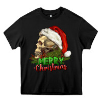 Black Merry Christmas Heavy Core Tee - RanaPortraitStore