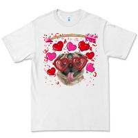White valentine's day  pug Premium Tee - RanaPortraitStore