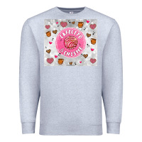 Heather Grey cafecito y chisme Premium Sweatshirt - Artiststas