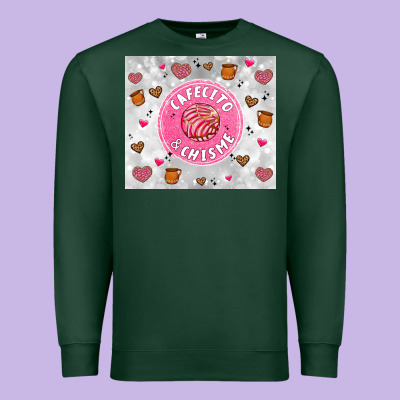 Cafecito Y Chisme Premium Sweatshirt Designed By Artiststas