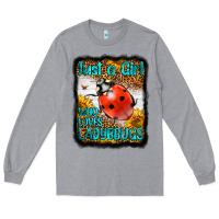 Heather Grey Western Just A Girl Who Loves Ladybug Long Sleeve Tee - LillyAllenDesigns