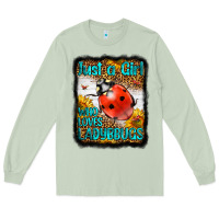 Matcha Western Just A Girl Who Loves Ladybug Long Sleeve Tee - LillyAllenDesigns
