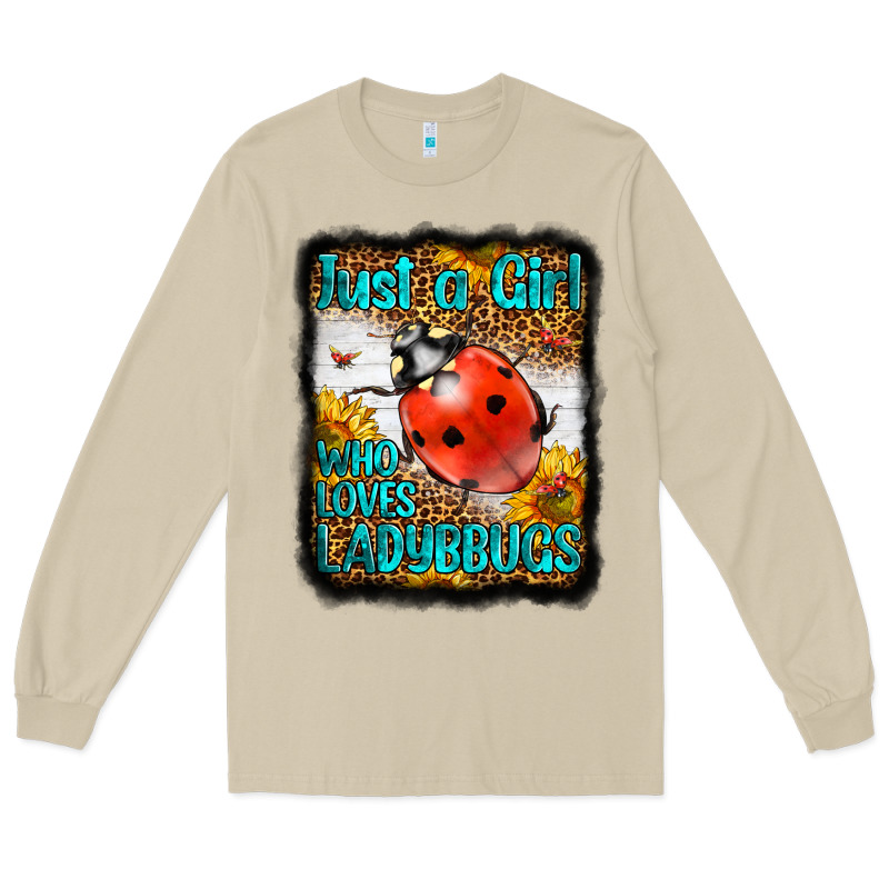 Western Just A Girl Who Loves Ladybug Long Sleeve Tee by LillyAllenDesigns | Teevron