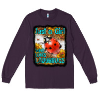 Plum Western Just A Girl Who Loves Ladybug Long Sleeve Tee - LillyAllenDesigns