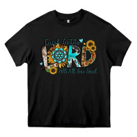 Black trust in the lord with all your heart Heavy Core Tee - Zillion Design Studio