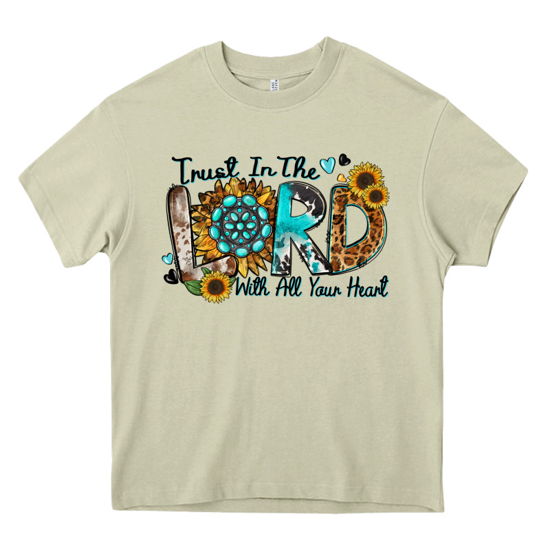 Trust In The Lord With All Your Heart Heavy Core Tee by Zillion Design Studio | Teevron