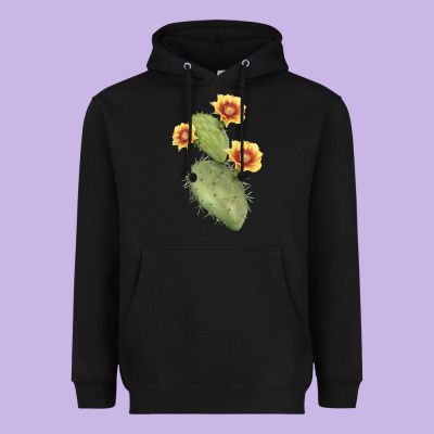 Opuntia Phaeacantha Cactus Heavyweight Hoodie Designed By Lillyallendesigns
