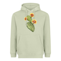 Matcha Opuntia Phaeacantha Cactus Heavyweight Hoodie - LillyAllenDesigns