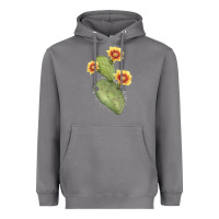 Storm Opuntia Phaeacantha Cactus Heavyweight Hoodie - LillyAllenDesigns