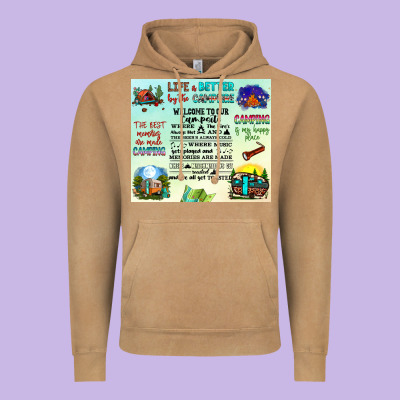Life Is Better By The Campfire Vintage Hoodie Designed By Jahusdesignshop