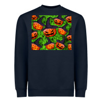 Navy halloween pumpkin tumbler Heavyweight Sweatshirt - BundleAndBundleShop