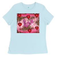 Baby Blue valentines day love Ladies Tee - RanaPortraitStore