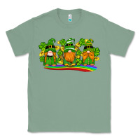 St Patricks Day Gnomes Shamrock Gold Rainbow Classic Tee | Teevron
