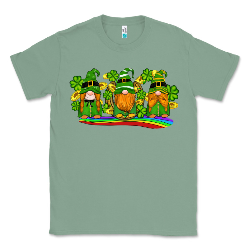 St Patricks Day Gnomes Shamrock Gold Rainbow Classic Tee by Artiststas | Teevron