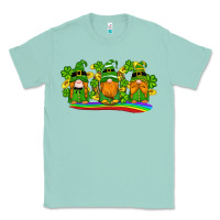 Seafoam st patricks day gnomes shamrock gold rainbow Classic Tee - Artiststas