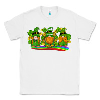 White st patricks day gnomes shamrock gold rainbow Classic Tee - Artiststas