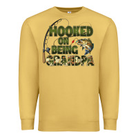 Antique Gold fish lures hooked on being grandpa Premium Sweatshirt - Artiststas
