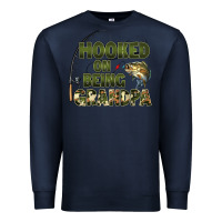 Fish Lures Hooked On Being Grandpa Premium Sweatshirt | Teevron