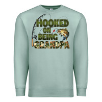 Seafoam fish lures hooked on being grandpa Premium Sweatshirt - Artiststas
