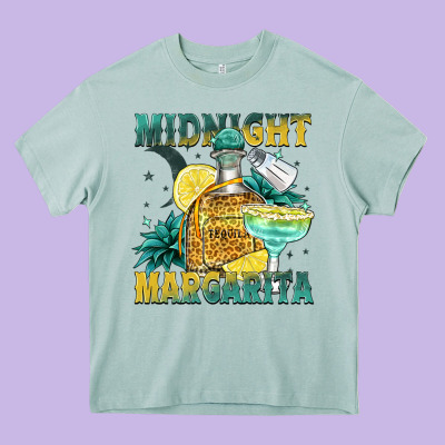 Midnight Margarita Heavy Core Tee Designed By Zillion Design Studio