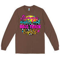 Chestnut summer nights and race track lights Long Sleeve Tee - JahusDesignShop