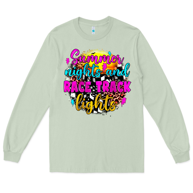 Summer Nights And Race Track Lights Long Sleeve Tee by JahusDesignShop | Teevron