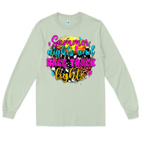 Matcha summer nights and race track lights Long Sleeve Tee - JahusDesignShop