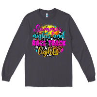 Smoke summer nights and race track lights Long Sleeve Tee - JahusDesignShop
