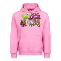 Fuchsia Pink eat drink and be scary Urban Hoodie - CowGirlArtShop