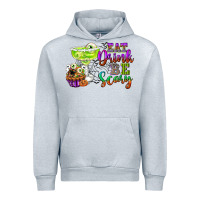 Heather Grey eat drink and be scary Urban Hoodie - CowGirlArtShop