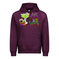 Mauve Wine eat drink and be scary Urban Hoodie - CowGirlArtShop