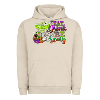 Pigment French Oak eat drink and be scary Urban Hoodie - CowGirlArtShop
