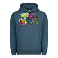 Pigment Midnight Navy eat drink and be scary Urban Hoodie - CowGirlArtShop