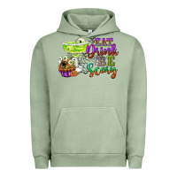 Pigment Oil Green eat drink and be scary Urban Hoodie - CowGirlArtShop