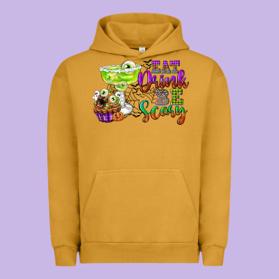 Eat Drink And Be Scary Urban Hoodie Designed By Cowgirlartshop