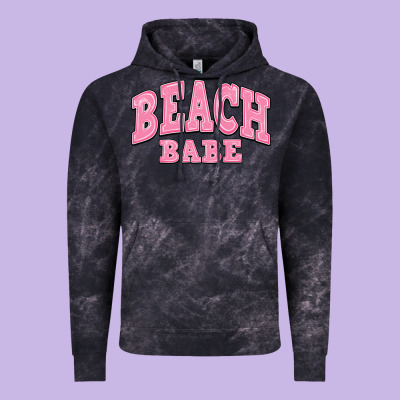 Beach Babe Vintage Hoodie Designed By Jahusdesignshop