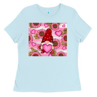 Baby Blue valentines day gnomes Ladies Tee - RanaPortraitStore